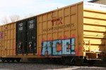 Train, #76 yellow&nbsp;boxcar