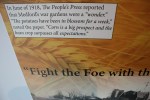 WW I exhibit, #46&nbsp;gardens