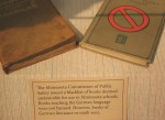 WW I exhibit, #77 banned&nbsp;books