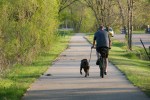 May evening in Minnesota, #27 biking with&nbsp;dog