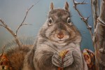 Malia Wiley, #86 Cozy Squirrel portrait&nbsp;close-up
