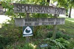Bike Share, #81 Sportsman’s Park sign in Sleepy&nbsp;Eye