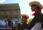 Hispanic fest, #144 boys in hats watching