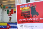 Hispanic fest, #33 library sign