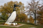 Loon sculpture, #219 loon overview