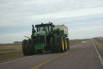 Belview, MN. #4820 JD tractor outside Belview