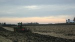 Farming, #4889 tilling at sunset MN