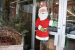 Holiday windows in Faribault, #5216 Santa on door