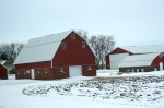 SW Minnesota, #5661 red barn & outbuildings between New Ulm &&nbsp;Morgan