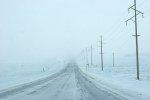 Winter storm, #5748 CR 25 blowing&nbsp;snow
