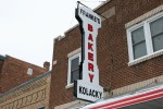 Montgomery, MN #5818 Franke’s Bakery sign close-up