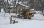 Snow removal, #6211 waiting for the snowplow