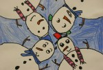 Art show, #6563 four&nbsp;snowmen