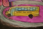 Student art, #6542 Faribault school&nbsp;bus
