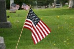 Cannon City Cemetery, #7814 flags on vets’&nbsp;graves
