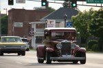 Car cruise, #8296 old maroon car