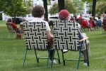 Concert, #8636 couple in lawnchair