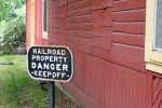 Depot in Kenyon, #7919 railroad&nbsp;sign