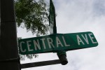 Benches, general #9718 Central Ave street&nbsp;sign
