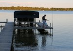 Horseshoe Lake, #9277 Randy & Izzy on&nbsp;dock