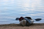 Horseshoe Lake, #9317 kayak on&nbsp;shoreline
