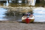 Lake, #9318 beached&nbsp;kayak
