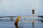 Lake, #9435 Grandpa & grandson on&nbsp;dock
