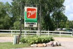 Rural MN, #9743 7UP & Channel Inn sign