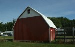 Rural sw MN, #8714 red barn with white&nbsp;roof
