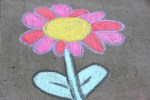 Chalk art, #502 flower