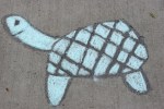 Chalk art, #508 turtle