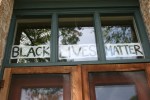Message on house, #631 black lives matter
