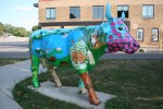 Bike trail, #1039 cow sculpture in&nbsp;Madison