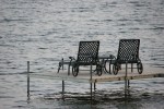 Cabin, #1502 chairs on dock