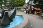 Jesse James Days, #1235 popcorn wagon in Bridge Square