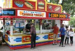 Jesse James Days, #1241 guy getting corn dog
