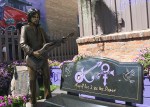 Prince memorial, #952 statue & bench&nbsp;close-up